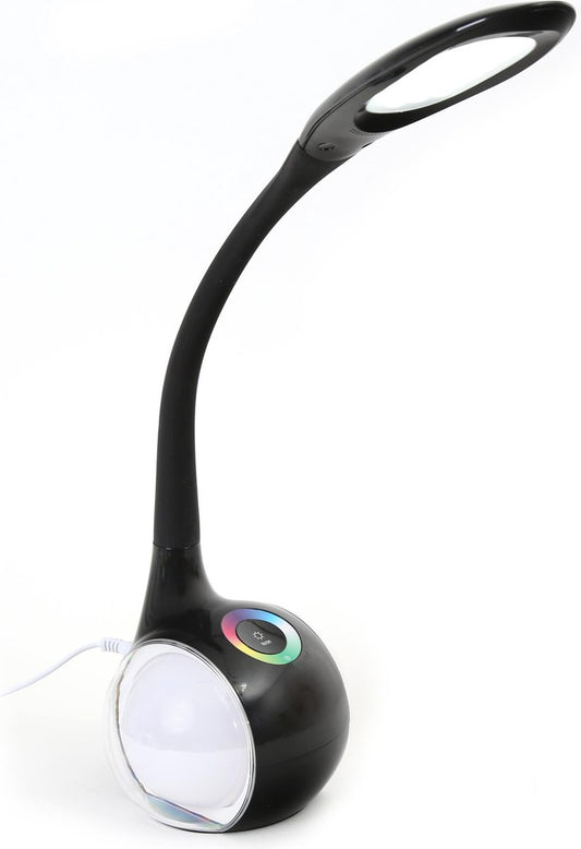 PLATINET PDL20 LED Bureaulamp 7W met RGB nachtlamp functie zwart