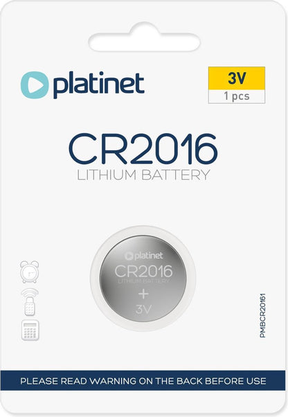 PLATINET PMBCR20161 CR2016 knoopcel batterij 1 stuk