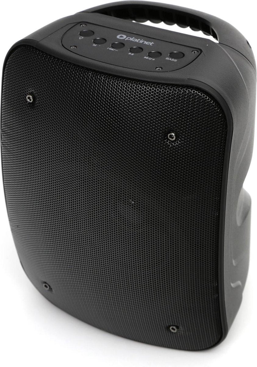 PLATINET SPEAKER PMG255 - Bluetooth Party speaker - Portable Karaoke speaker 20W - battery - Bluetooth 5.0 - FM radio - USB and microSD - LED lighting - black