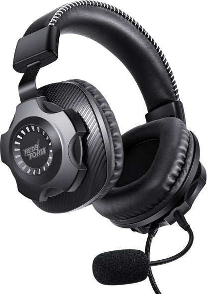 EasySMX VG-C159 Over-ear gaming headset met microfoon, surround sound 7.1 RGB LED, zwart