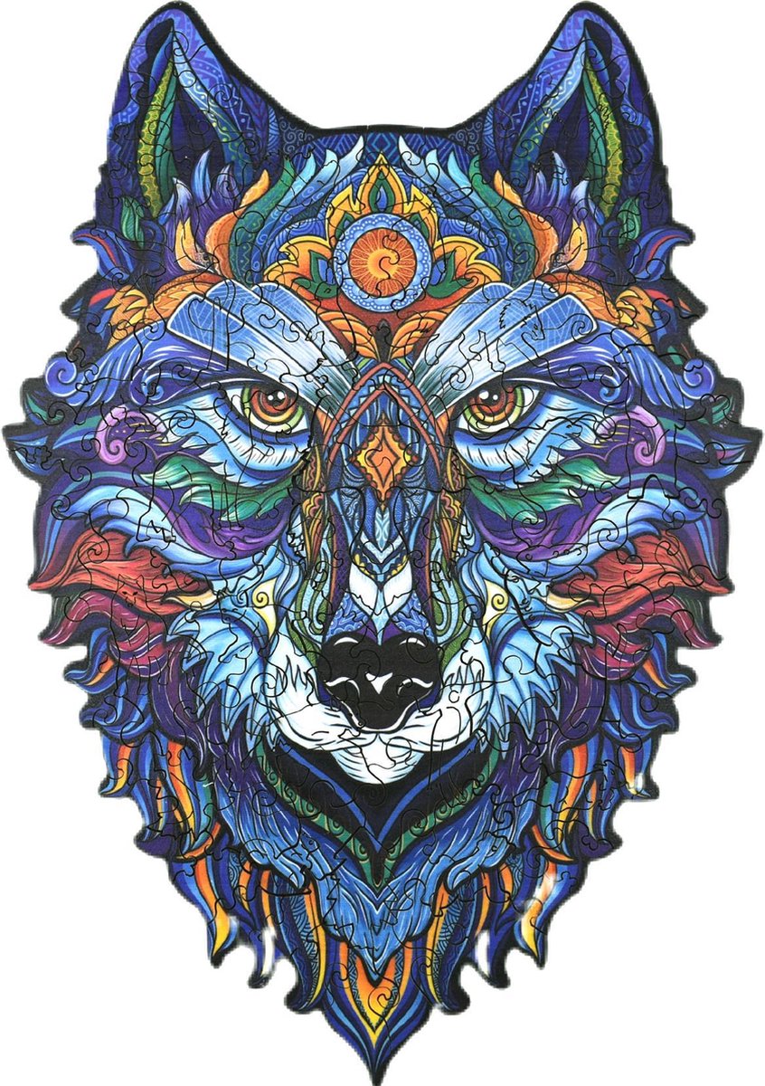 Mystery Wolf - houten puzzel - 25.3 x 20.3cm - 130 stuks