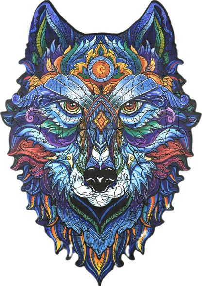 Mystery Wolf - houten puzzel - 25.3 x 20.3cm - 130 stuks