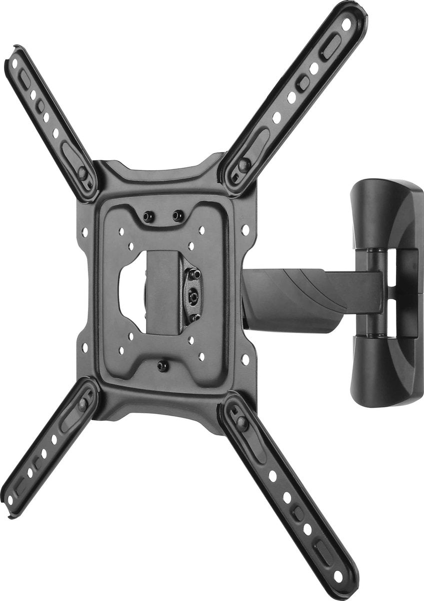 DELTACO OFFICE ARM-0256, Vrij Kantelbaar, draaibaar, TV Beugel, 23"- 55 inch, max. 35 kg, zwart