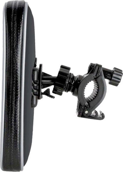 Fontastic 238956 Telefoonhouder fiets + beschermende tas - Spatwaterdichte met 360 graden rotatie - Zwart