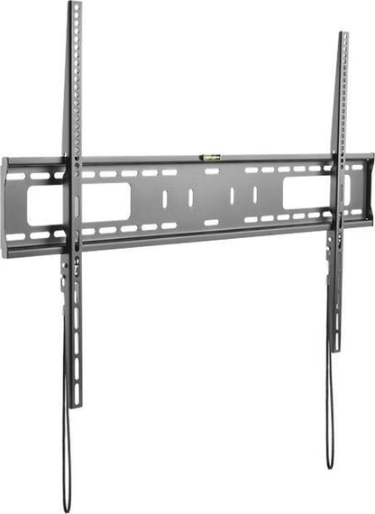 Deltaco ARM-1152, Universal Wall Mount, Monitor or TV, Monitor Mount, 60 to 100 inch, 75kg VESA, Curved TV, Fixed Bracket Connection, with Spirit Level - Black