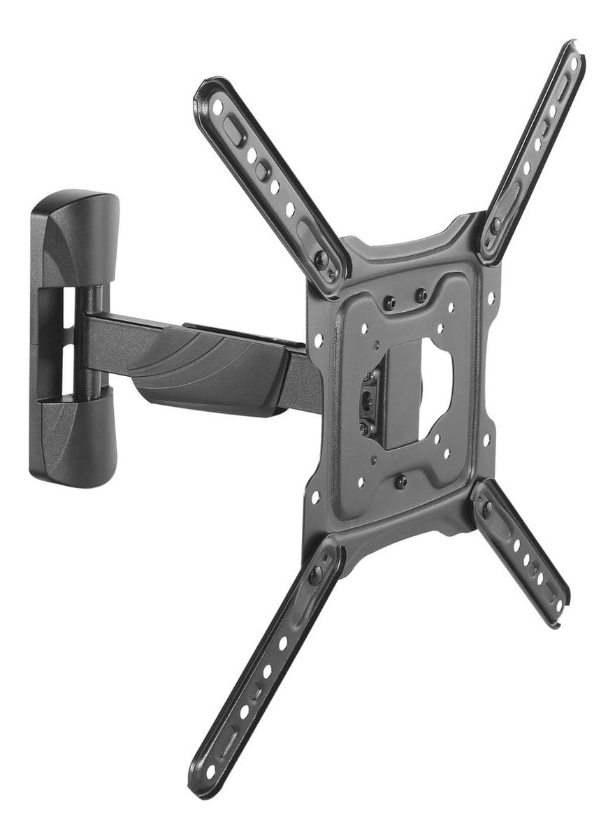 DELTACO OFFICE ARM-0256, Vrij Kantelbaar, draaibaar, TV Beugel, 23"- 55 inch, max. 35 kg, zwart