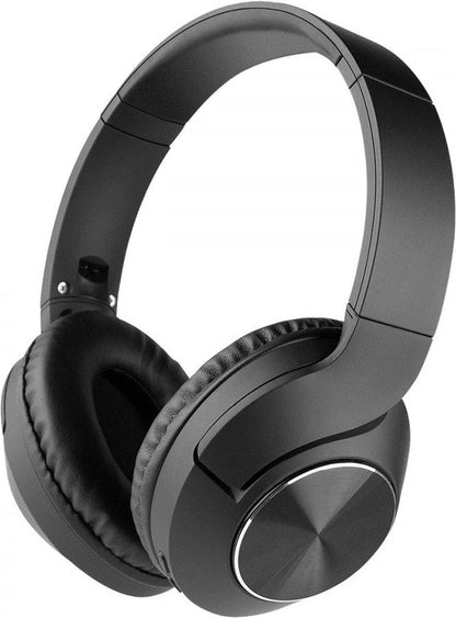 Fontastic - 262661 - Wireless Headphones With Microphone - Volume Control - Compact Design - Black