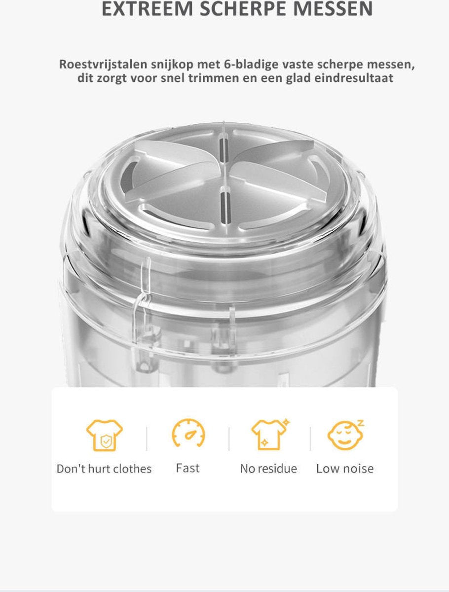 Pluizenverwijderaar electrisch - Ontpluizer - Pluizenverwijderaar kleding - Draadloos - USB oplaadbaar - 2024 Model