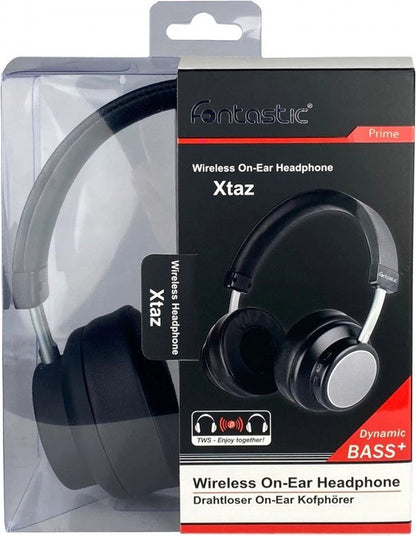 Fontastic 256622 On-Ear Bluetooth Koptelefoon - Bass+ - Line-in functie - Microfoon - Zwart