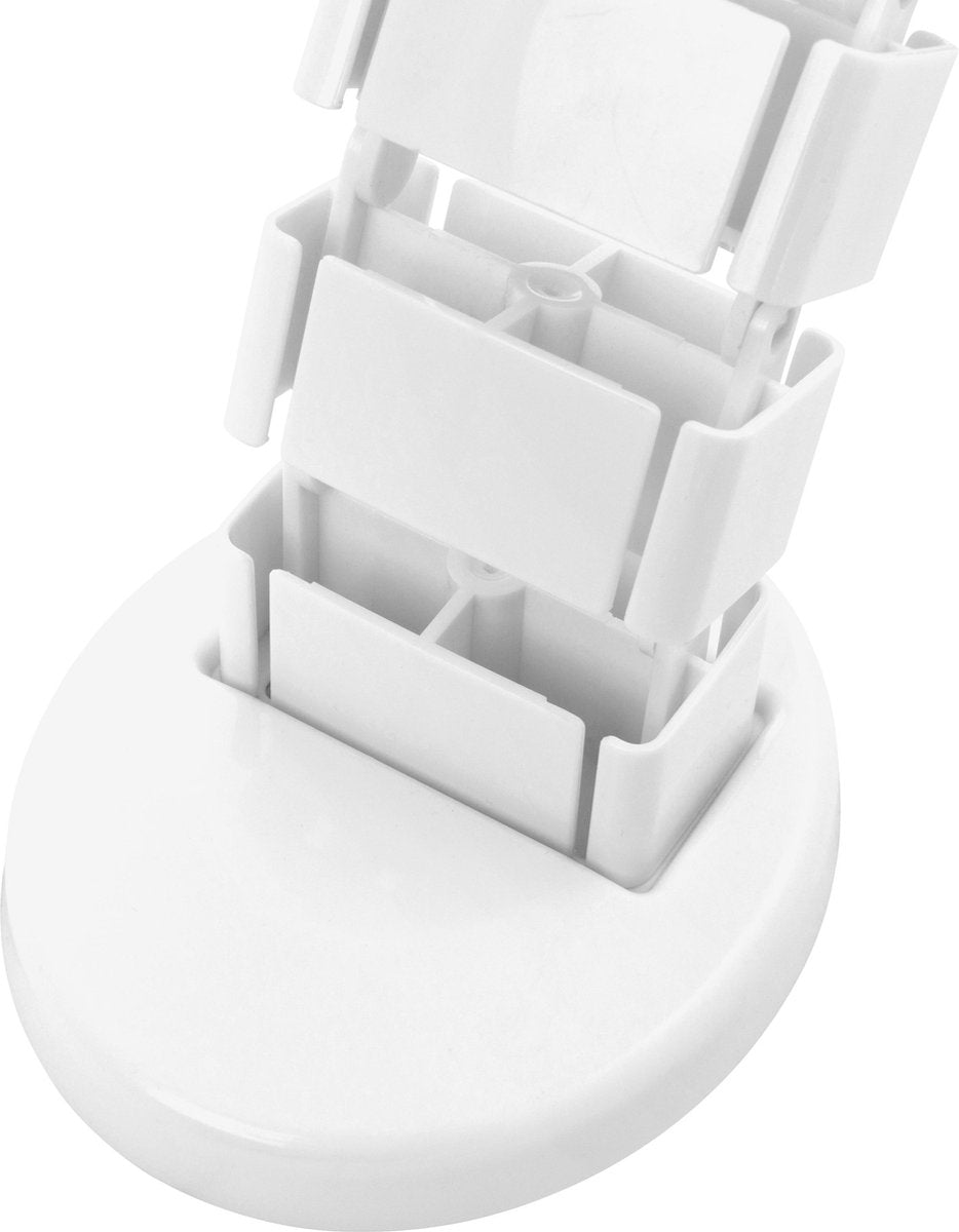 DELTACO OFFICE DELO-0204, Cable duct column with 4 channels and weighted base plate, 1.3m, white