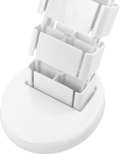 DELTACO OFFICE DELO-0204, Cable duct column with 4 channels and weighted base plate, 1.3m, white