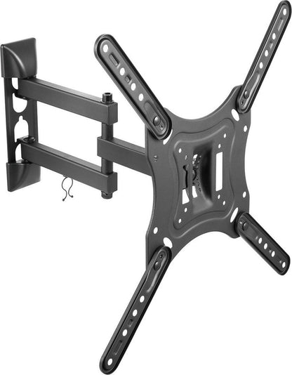 DELTACO OFFICE ARM-0255, Vrij Kantelbaar, draaibaar, TV Beugel, 23"- 55 inch, max. 30 kg, zwart