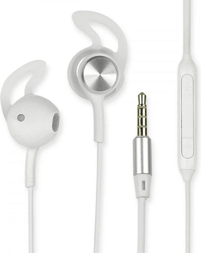 Fontastic 255311 In-Ear Headset - Oordopjes met microfoon - Camera-ontgrendeling - Wit