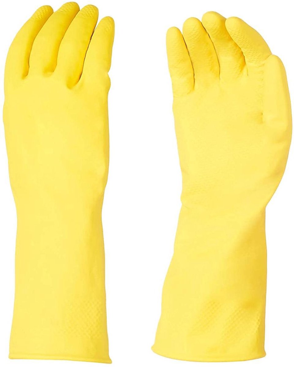 GV8131-YEL-S Reusable Rubber Gloves - Small - Yellow