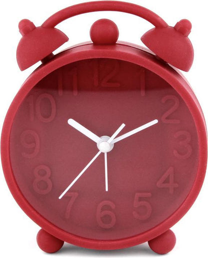 PLATINET PZACHR Happiness Klok met wekker rood