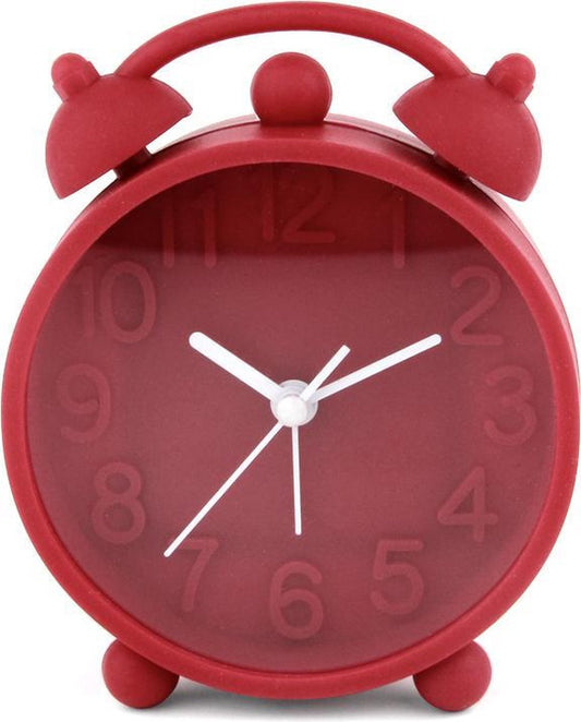 PLATINET PZACHR Happiness Klok met wekker rood