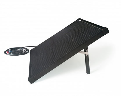 Technaxx TX-214 Draagbaar zonnepaneel - 50W Zonne-oplaadset - 18V - 2x 5V/3A Usb oplaadpunt - Makkelijk draagbaar - Zwart