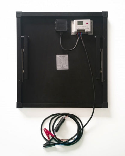 Technaxx TX-214 Draagbaar zonnepaneel - 50W Zonne-oplaadset - 18V - 2x 5V/3A Usb oplaadpunt - Makkelijk draagbaar - Zwart