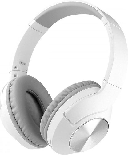 Fontastic - 262654 - Draadloze Koptelefoon Met Microfoon - Volumeregeling - Compact Design - Wit