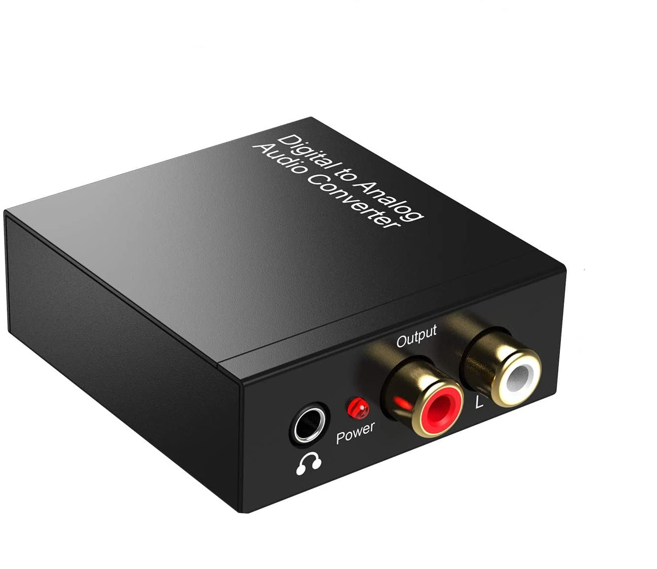 NÖRDIC SGM-183 Digital to Analog Audio Converter - Toslink, Coax, RCA L/R, 3.5mm AUX - Black