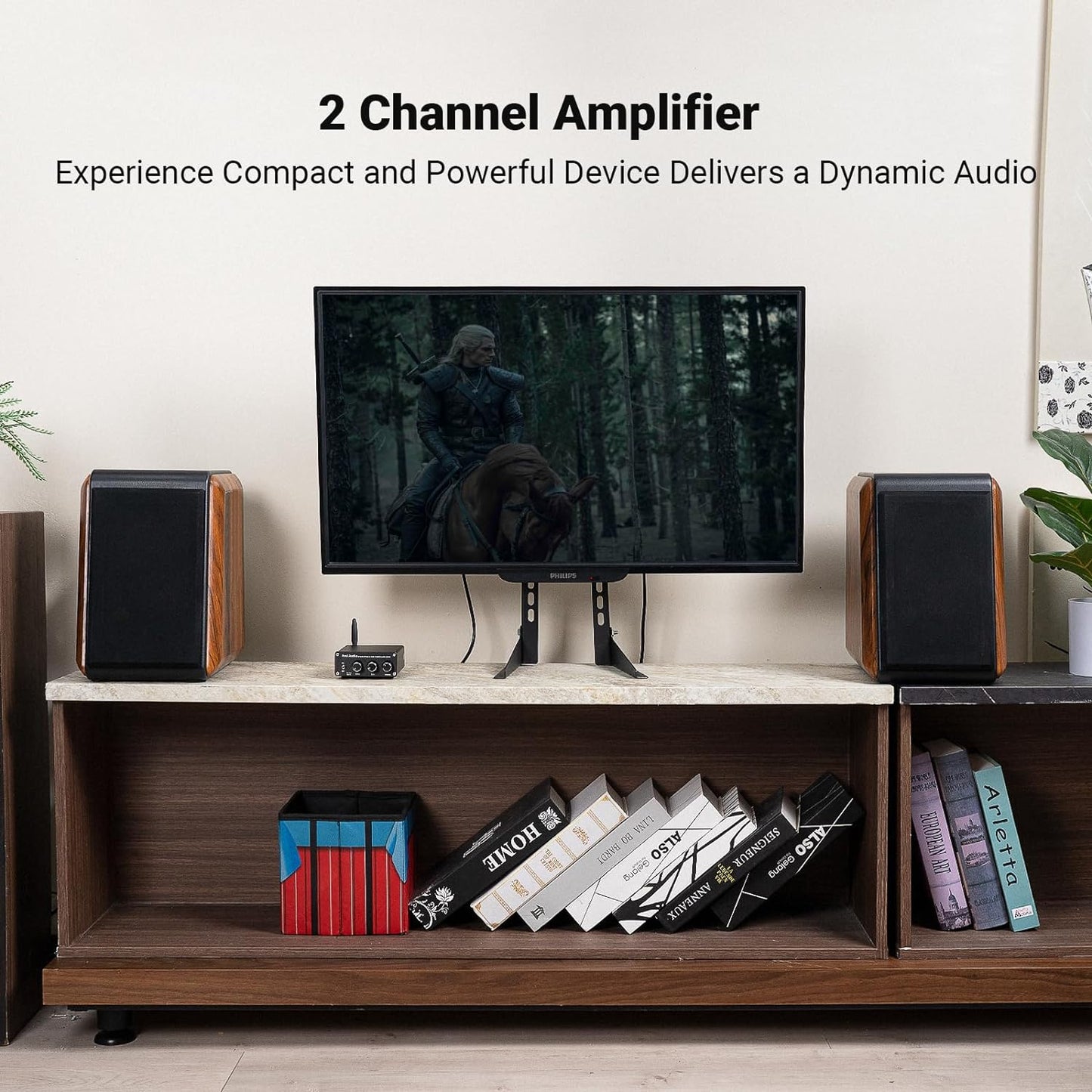 NÖRDIC Fosi Audio BT20A Audio Bluetooth 5.0 Versterker - 2x 100W - RCA - Smartphone, PC, Tablet - Hifi - Zwart
