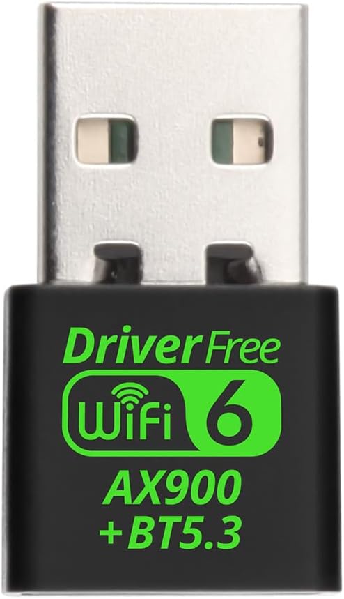 NÖRDIC USB Adapter - Bluetooth 5.3 - Geschikt voor PC & Laptop - WiFi 6 - Geschikt voor Windows 10/11 & Linux
