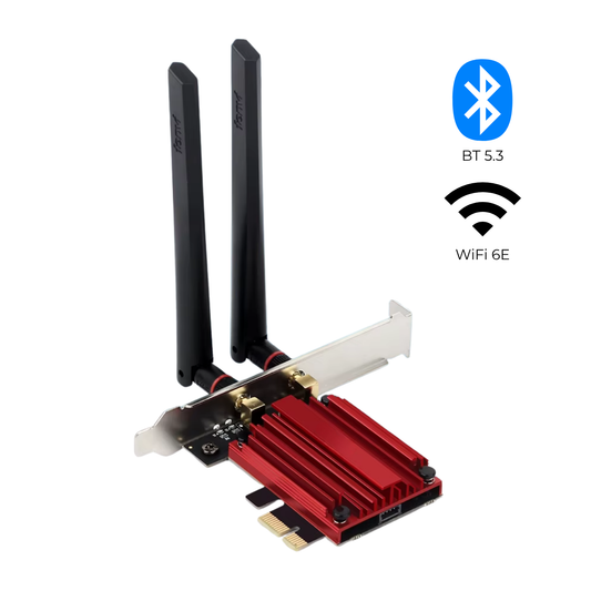 NÖRDIC PCIe AX210 WiFi-Karte – 6 GHz – mit Bluetooth 5.3