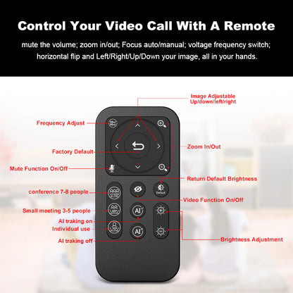 NÖRDIC Webcam voor PC - 4K Resolutie - 2160p - Webcam met Microfoon - Streaming Camera - Hoge Videokwaliteit