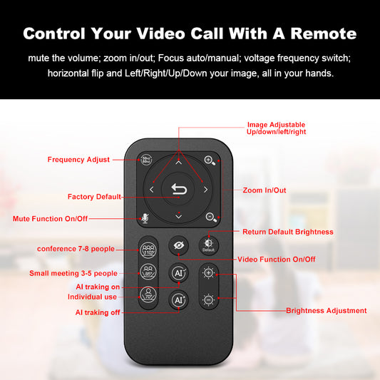 NÖRDIC Webcam voor PC - 4K Resolutie - 2160p - Webcam met Microfoon - Streaming Camera - Hoge Videokwaliteit