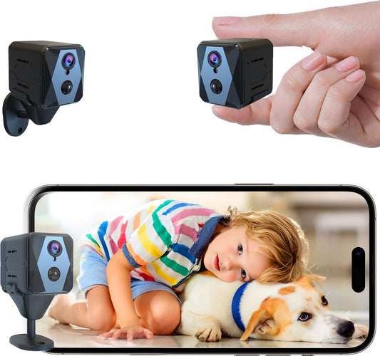 Nördic 4K Ultra HD Mini Überwachungskamera – 2.4GHz WiFi – 2800 mAh Akku – mit App