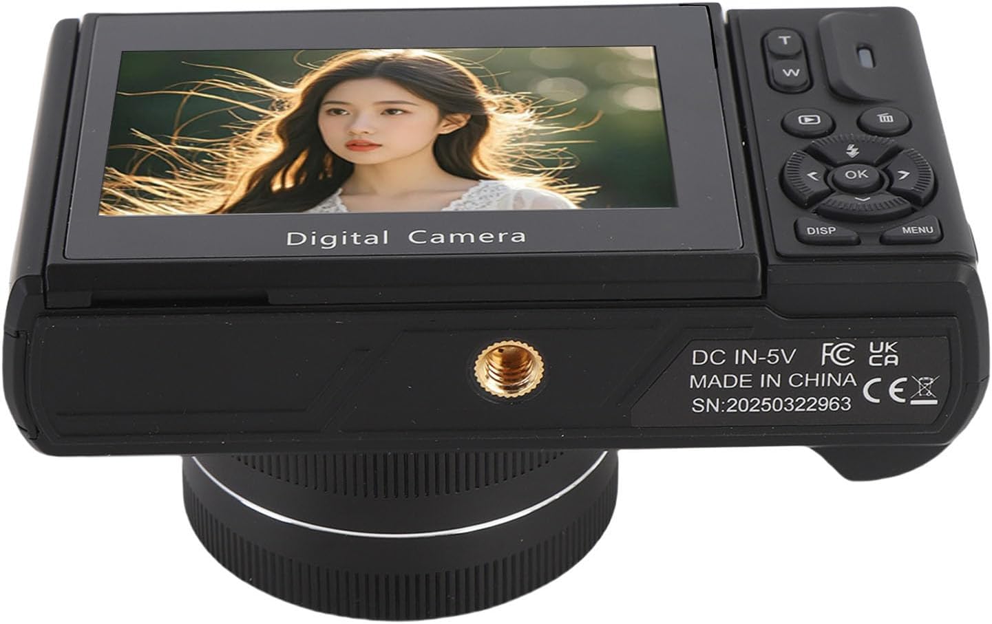 NÖRDIC 5K Ultra HD Digitale Camera - 75MP Vlog Camera - 18x Optische Zoom - Zwart