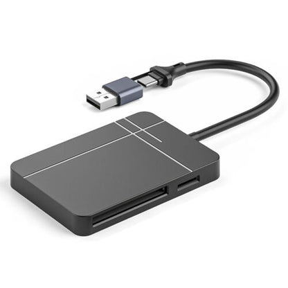 NÖRDIC CRD-027 Card reader - USB-A, USB-C 3.1 5Gbps - SD/MicroSD/CF/TF/MS - UHS-II - 1TB