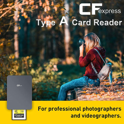 NÖRDIC CFexpress Card Reader - USB-C, USB-A - 10Gbps - Cardreader - Suitable for PC and Laptop