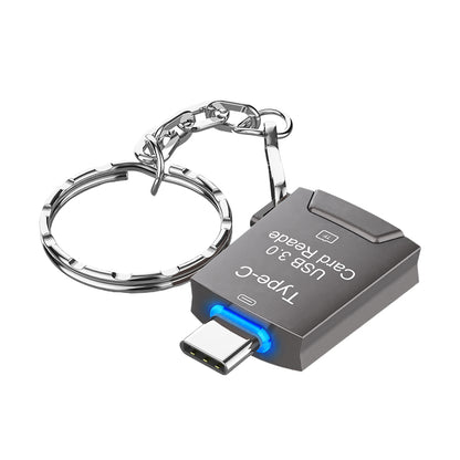 NÖRDIC CRD-044 USB-C 3.0 Kaartlezer - MicroSD - MicroSDHC MicroSDXC - 2TB - 5Gbps - UHS-I