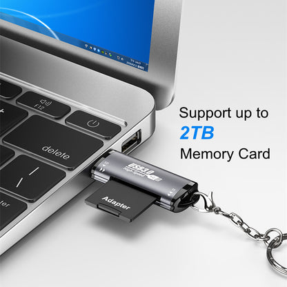 NÖRDIC CRD-045 USB 3.0 Kaartlezer - 2 in 1 TF/SD - SD en MicroSD - UHS-I - 2TB