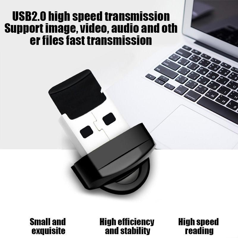 NÖRDIC CRD-046 USB-A to MicroSD/TF Card Reader - USB2.0 - 480Mbps - For Smartphone, Tablet, Laptop