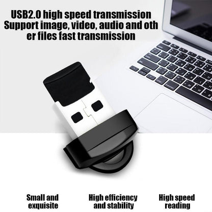 NÖRDIC CRD-046 USB-A to MicroSD/TF Card Reader - USB2.0 - 480Mbps - For Smartphone, Tablet, Laptop