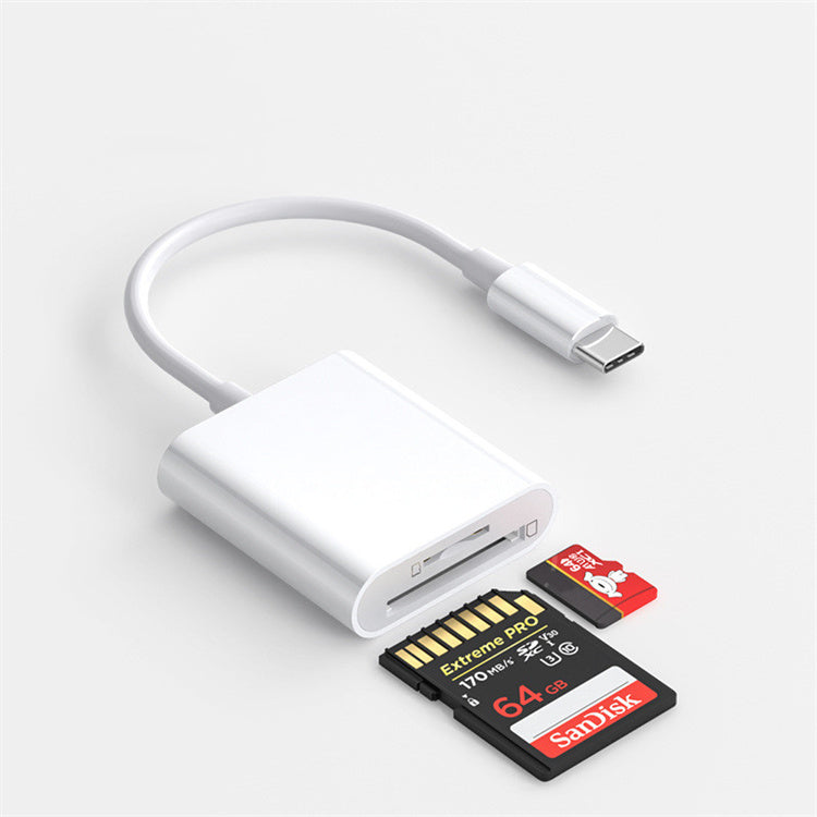 NÖRDIC USB C Card Reader - SD, MicroSD - Suitable for Laptop, Chromebooks, Tablet &amp; Smartphone