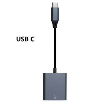 NÖRDIC USB-C SD Kaartlezer - SD Kaart - Geschikt voor Smartphone, Tablet , PC & Laptop - Grijs