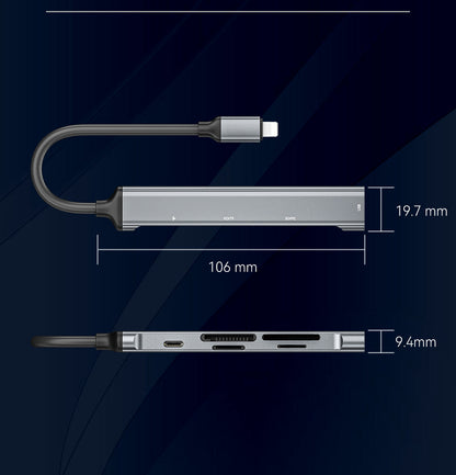 NÖRDIC Lightning Kaartlezer - Micro SD Kaart - SD Kaart lezer - MS, M2 - 	USB-A 3.0 - Geschikt voor Smartphone & Tablet