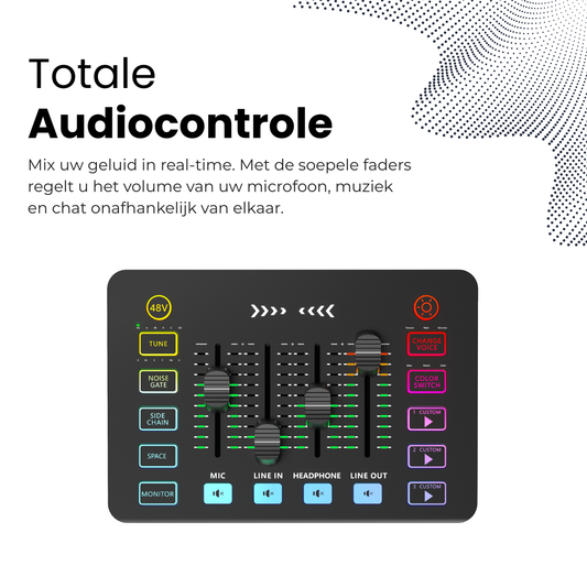 Delmark Stream 1 Pro Audio Mixer & Video Capture - 4K HDMI Loop-out - RGB Streaming Deck