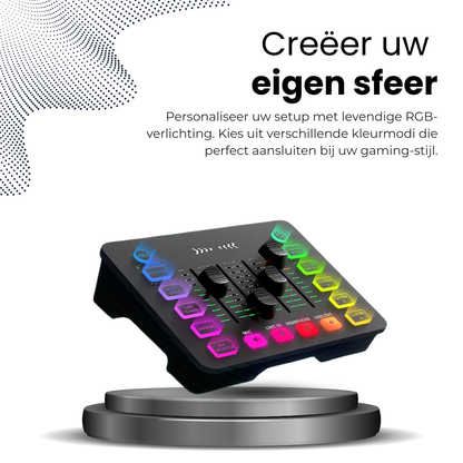 Delmark Stream 1 Pro Audio Mixer & Video Capture - 4K HDMI Loop-out - RGB Streaming Deck