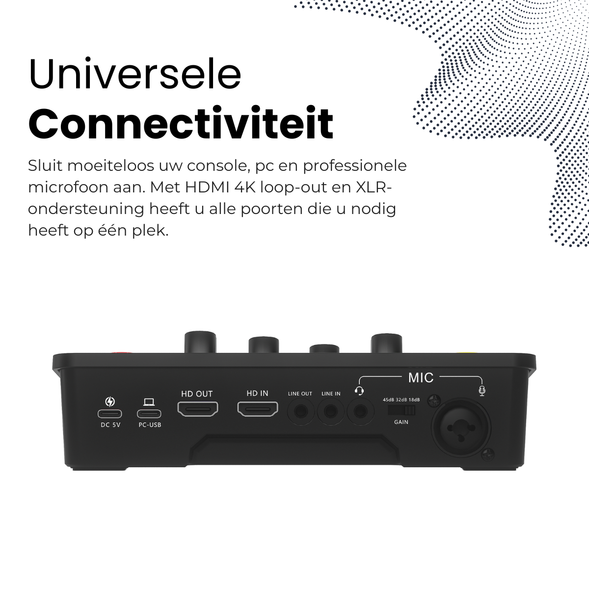 Delmark Stream 1 Pro Audio Mixer & Video Capture - 4K HDMI Loop-out - RGB Streaming Deck