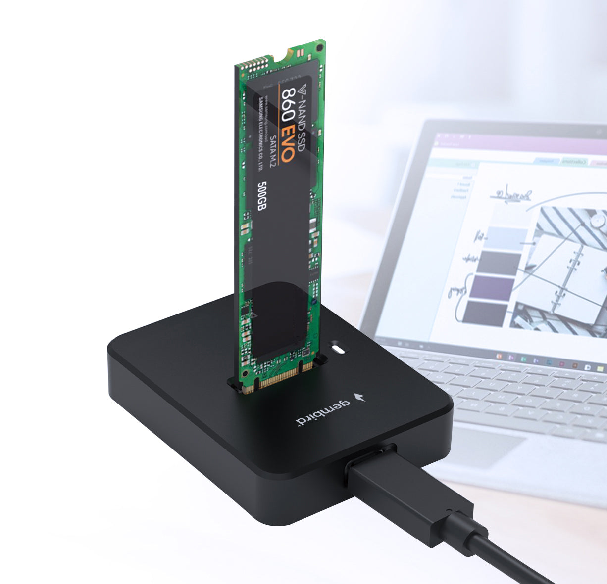 Gembird DD-U3M2 Type C M.2 SATA & NVME SSD Drive Docking Station
