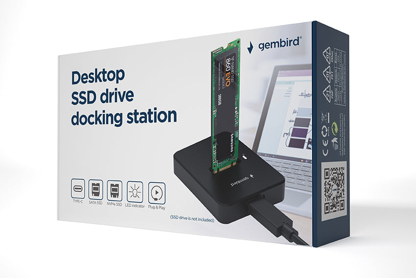 Gembird DD-U3M2 Type C M.2 SATA & NVME SSD Drive Docking Station