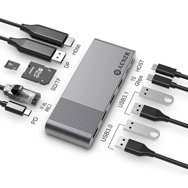 NÖRDIC USB-C 1 naar 12 Dockning station