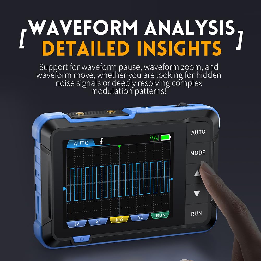 FNIRSI Digital Mini Oscilloscope - Compact &amp; Portable - Signal Generator - 5 MS/s 1 MHz