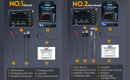 FNIRSI Digital Mini Oscilloscope - Compact &amp; Portable - Signal Generator - 5 MS/s 1 MHz