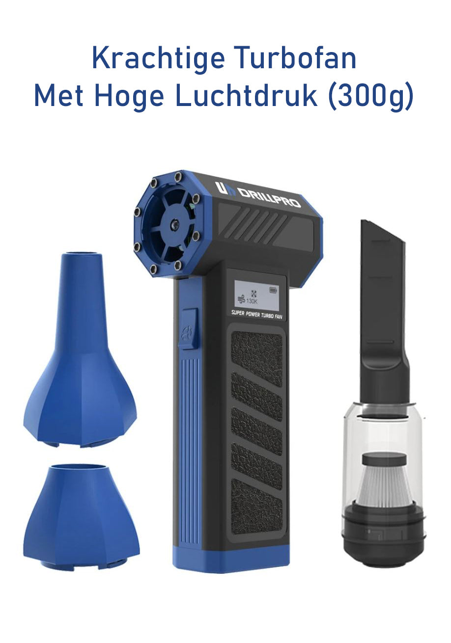 Delmark Turbo Fan – 130.000 RPM | Brushless Motor | 300g Luchtdruk