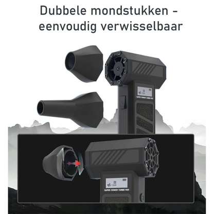 Delmark Turbo Fan - 130.000 RPM - Luchtpistool en stofzuiger in 1 - 300g stuwkracht - 5000mAh Accu